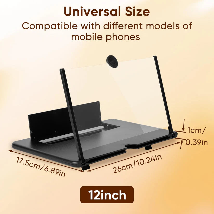 Screen Expanders & Magnifier Amplifier,3D HD | Phone Holder for All Smartphones with Anti scratch Features