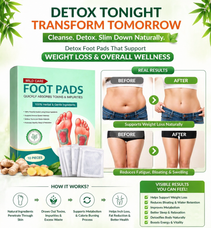 Premium Detox Foot Patches For Weight Loss & Overall Wellness