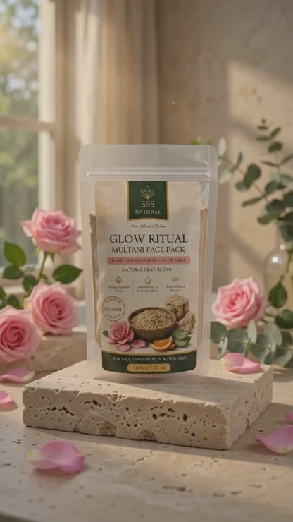 365 Natural Glow Ritual Multani Face Pack .Glow Naturally Everyday.